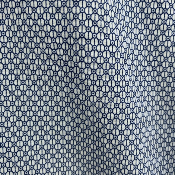 denim and flowers XL slim fit blue and white print button down - Picture 2 of 4